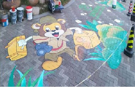 泰州夏季画地面彩绘会遇到的问题