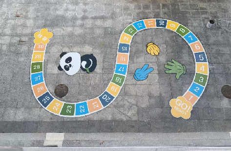 泰州地面游戏彩绘