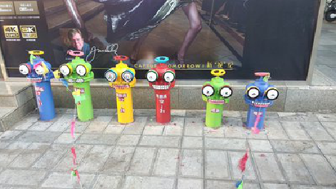 泰州商业区彩绘