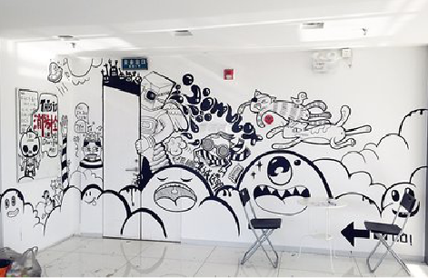 泰州手绘墙并非传统涂鸦。